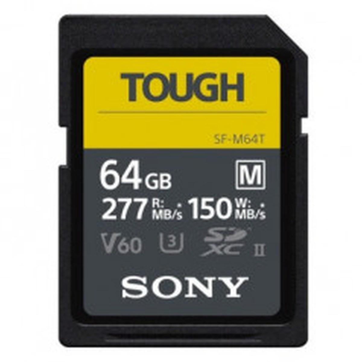 Sony sd hc 64gb serie m tough uhs-ii u3 277mbs/150mbs 4k