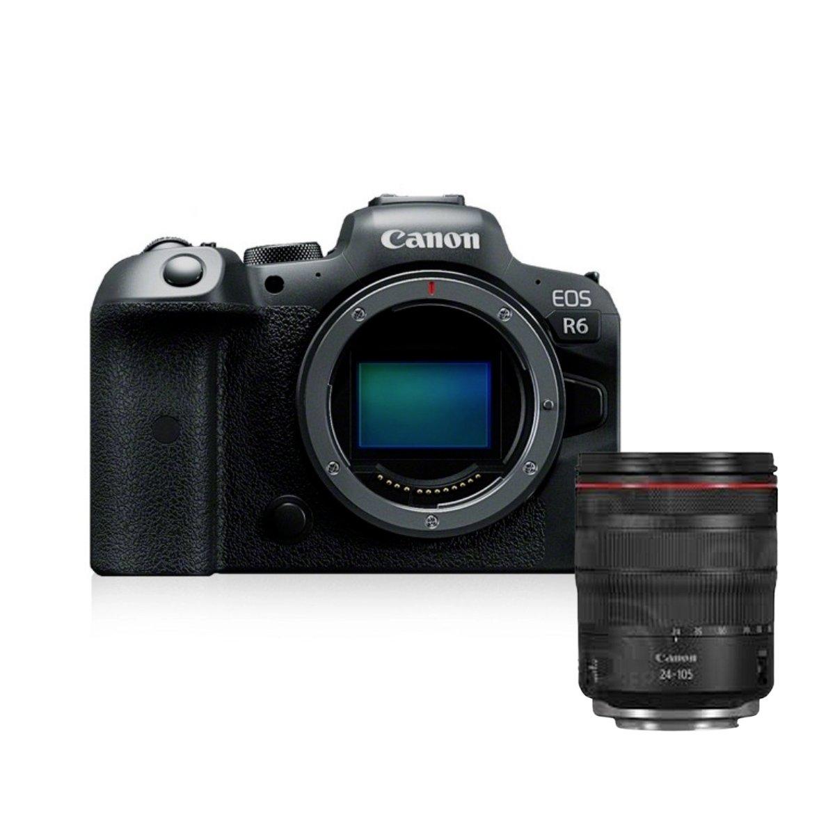 Canon Eos R6 + Rf 24-105mm F4 l IS - Fotocamera Mirrorless Full Frame - Garanzia Canon Italia