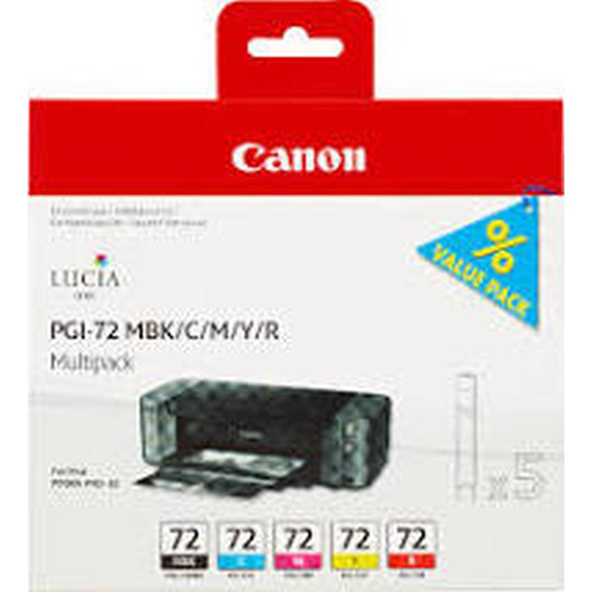 Cartuccia Canon Multipack Pgi-72 Mbk/C/M/Y/R
