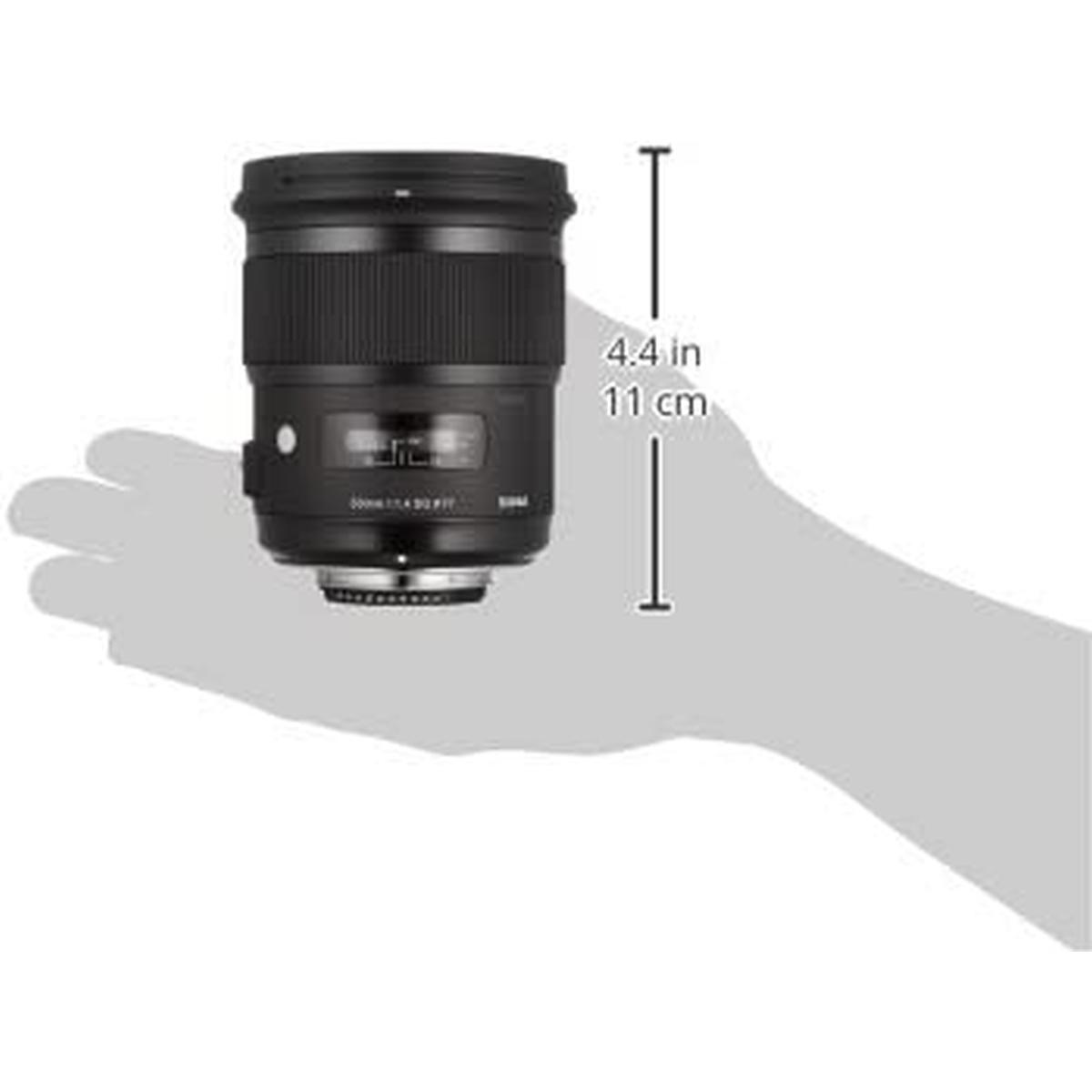 Sigma 50mm F/1.4 Art DG HSM – Obiettivo Fisso Per Nikon, Apertura Luminosa, Messa A Fuoco Flottante, Motore Ipersonico, Perfetto Per Ritratti E Paesaggi