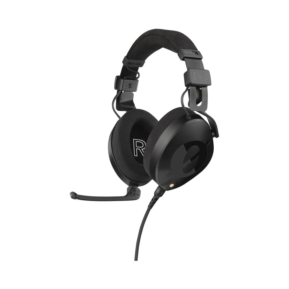 RØDE NTH-100M Cuffie con microfono sovraurale professionali RØDE NTH-100M per media, trasmissioni, podcasting, creazione di contenuti, streaming, lavoro da casa (nero)
