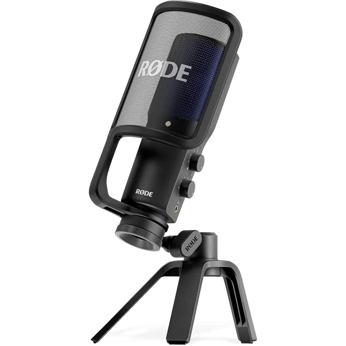 RØDE NT-USB+ Microfono USB di Qualità Professionale per la Registrazione di Audio Eccezionale Direttamente su Computer o Dispositivo Mobile