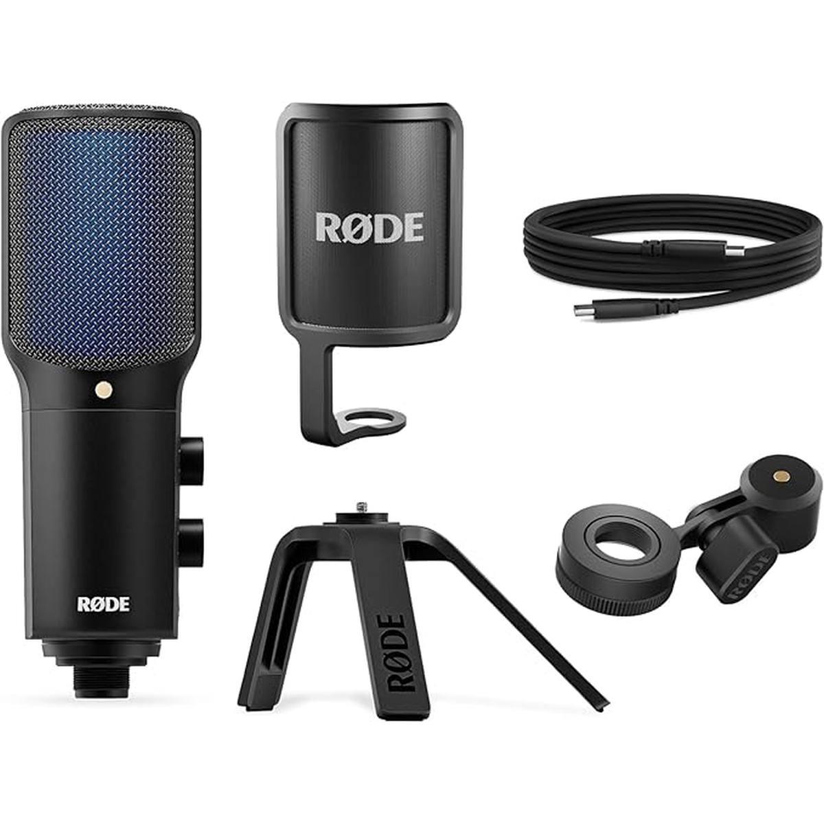 RØDE NT-USB+ Microfono USB di Qualità Professionale per la Registrazione di Audio Eccezionale Direttamente su Computer o Dispositivo Mobile