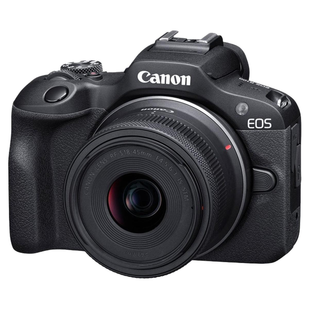 Canon eos r100 + rf-s 18-45mm is stm aps-c