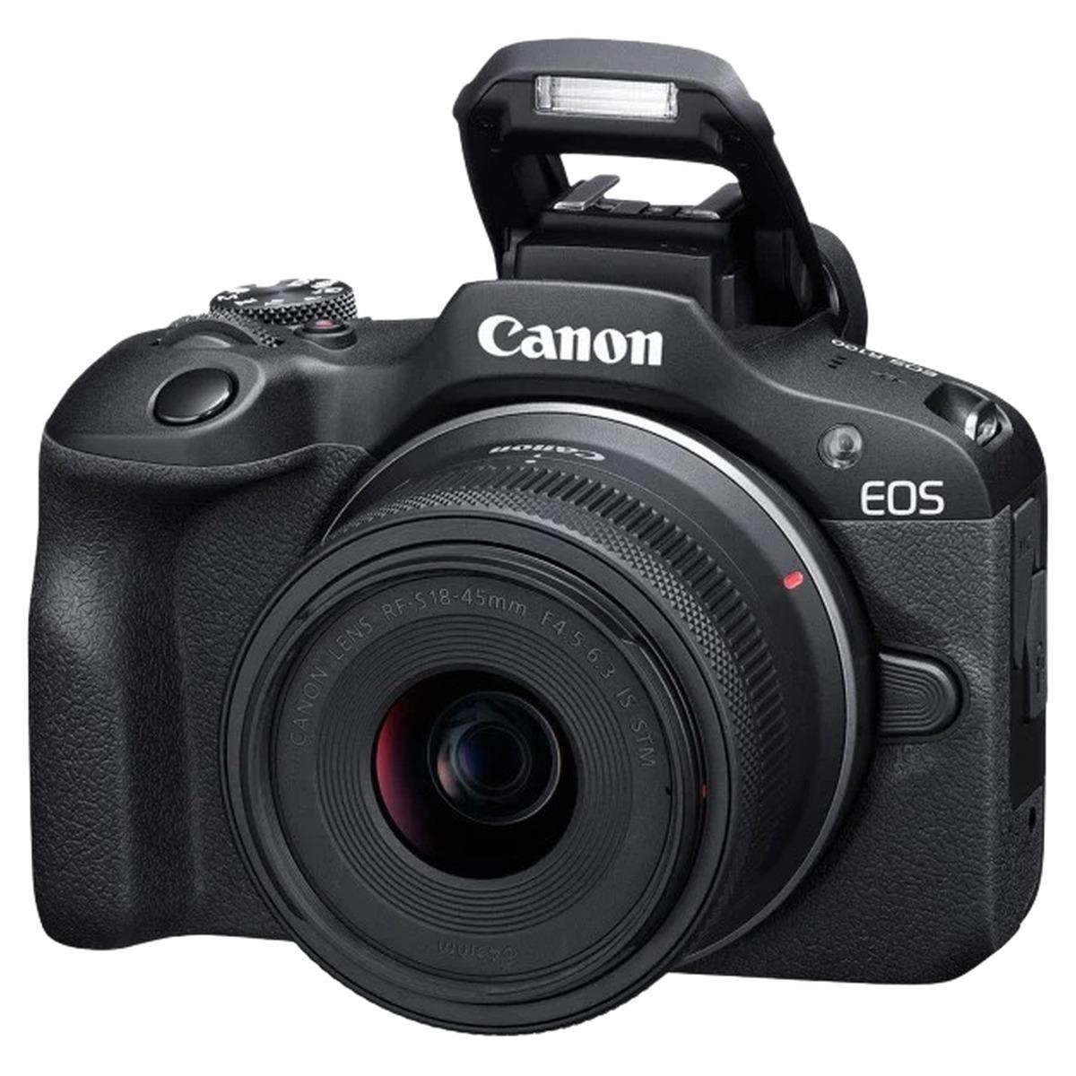 Canon eos r100 + rf-s 18-45mm is stm aps-c