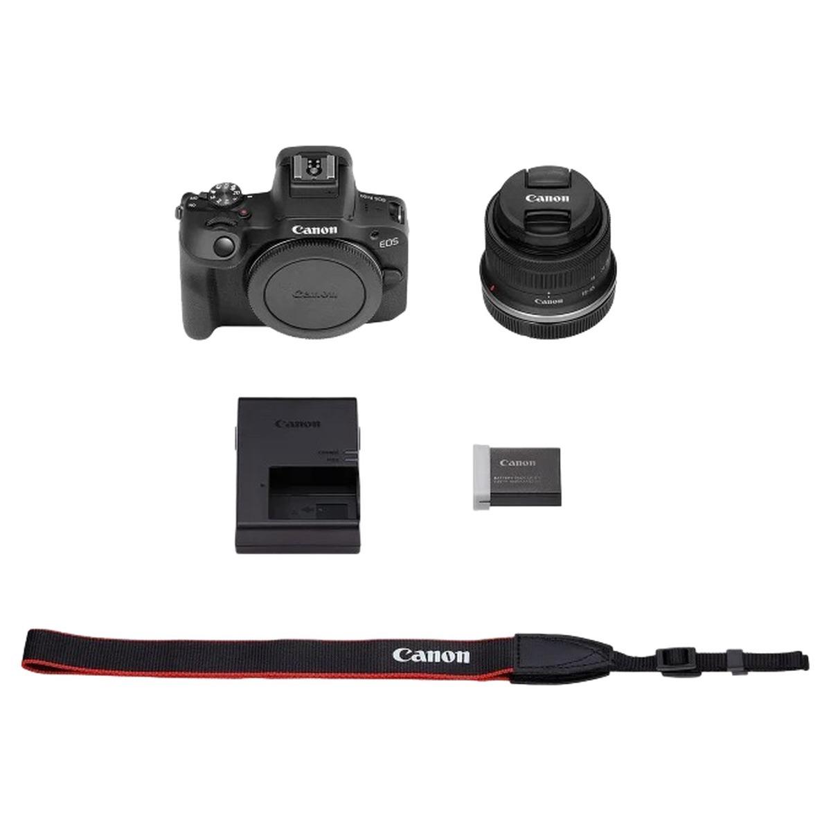 Canon eos r100 + rf-s 18-45mm is stm aps-c