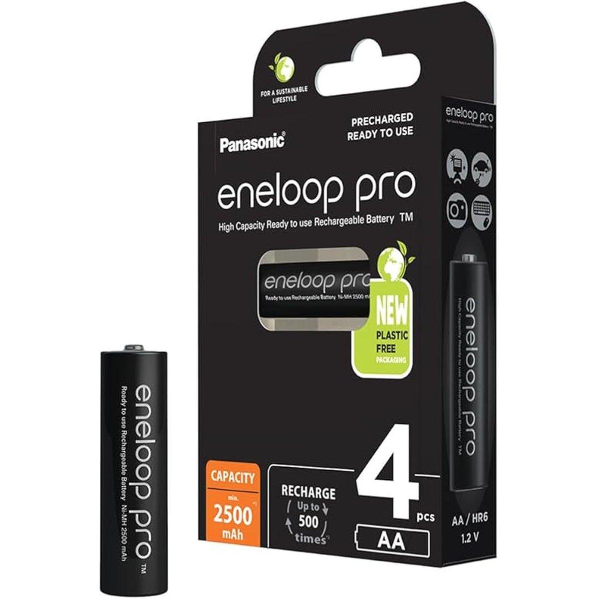Batteria Panasonic Eneloop Pro stilo AA ricaricabile 2500 mAh- Ricaricabili