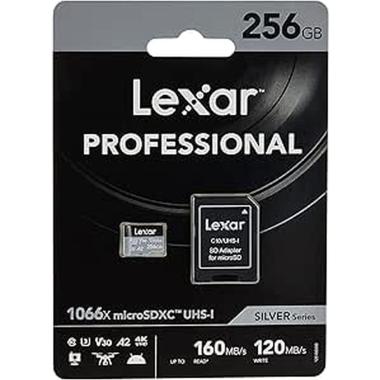 Card Lexar Micro Sdxc 256gb v30 160MB/S CLASSE 10 A2 +  ADATTATORE