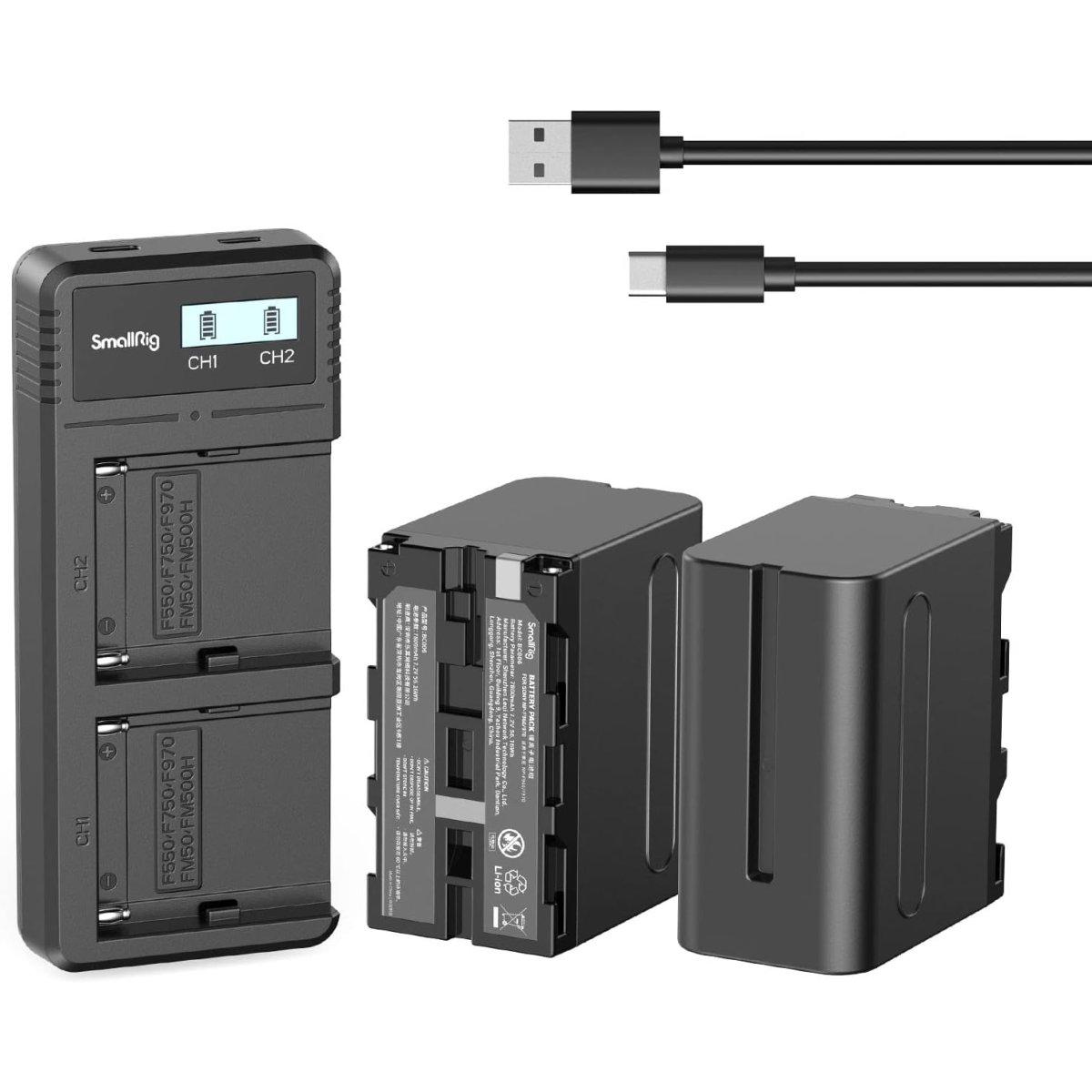 Batteria SmallRig NP-F970 Camera Battery and Charger Kit 3823