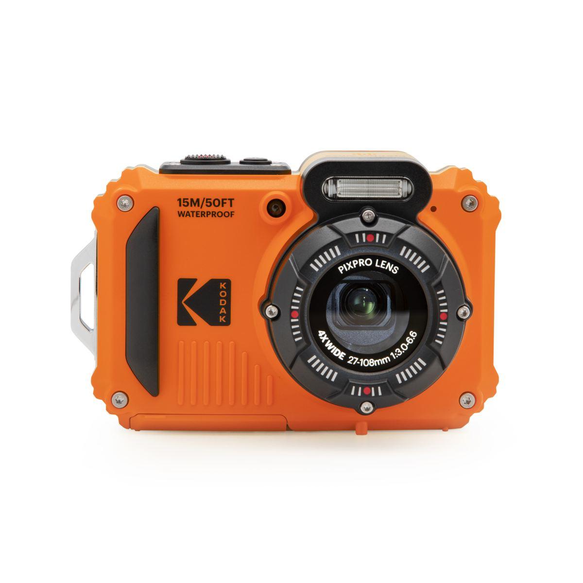 Kodak PIXPRO WPZ2 Orange Combo Pack con doppia batteria e microsd 16gb - Garanzia KODAK Italia
