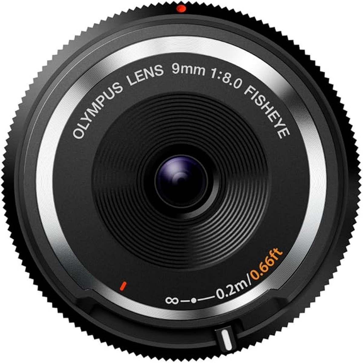 OM SYSTEM Body Cap Lens 9mm F8.0 fisheye / BCL-0980 black. Garanzia Polyphoto Italia