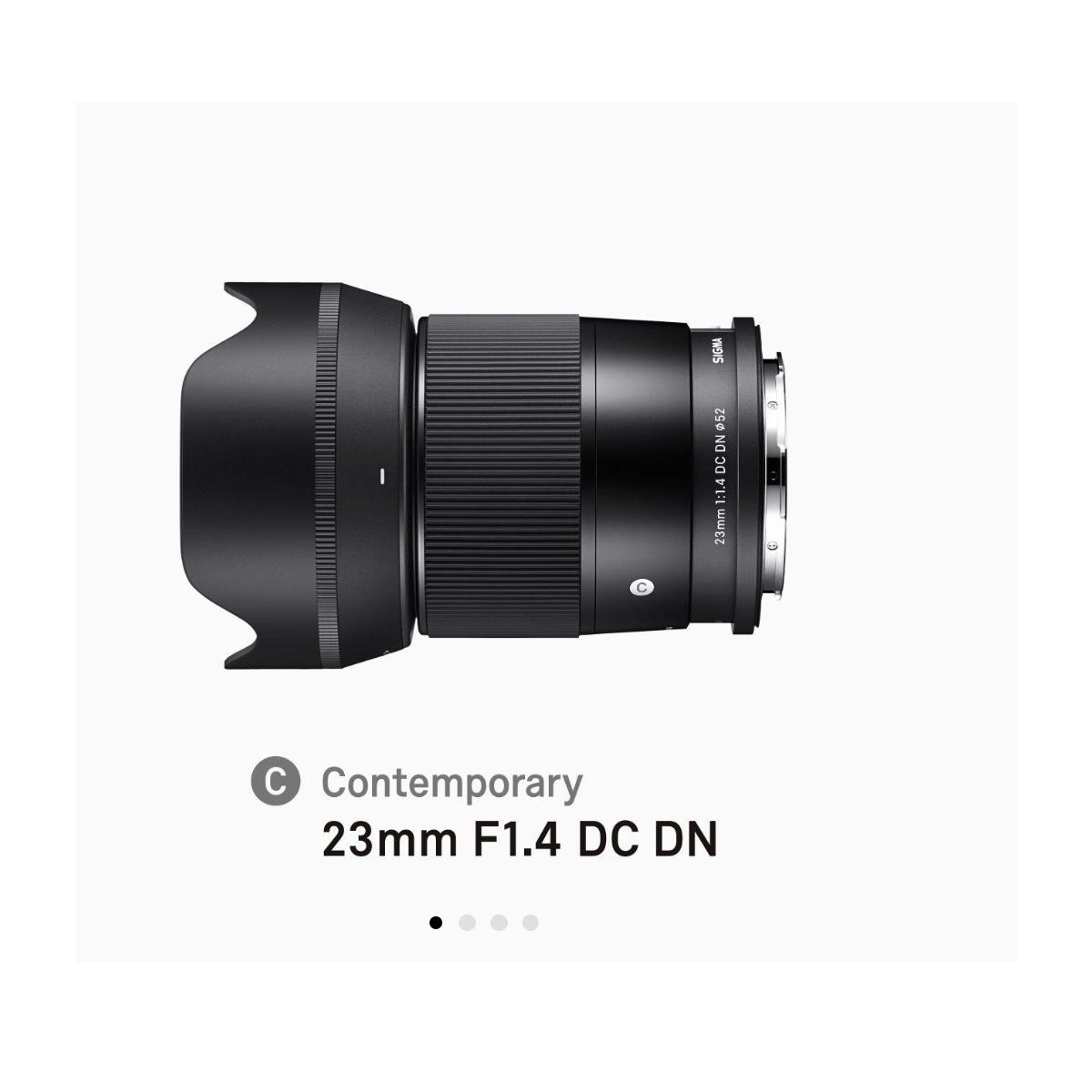 Sigma Obiettivo 23mm - F1.4 DC DN | Contemporary | CANON RF- Mount APS-C