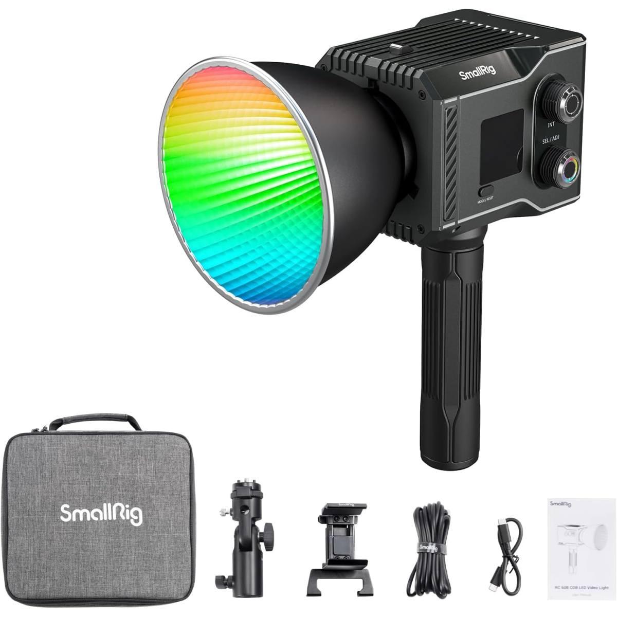 Illuminatore SmallRig 4810 RC 60C RGB LED Video Light (con Powerbank Clamp Edition)