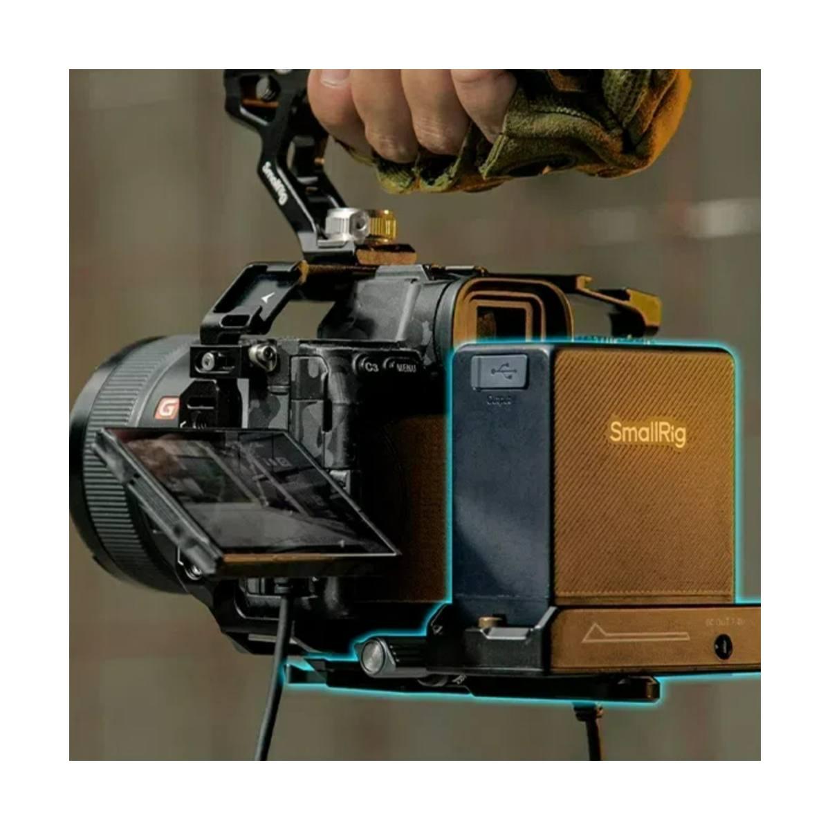 SmallRig Kit piastra di montaggio adattatore per batteria NP-F per fotocamere mirrorless 4696