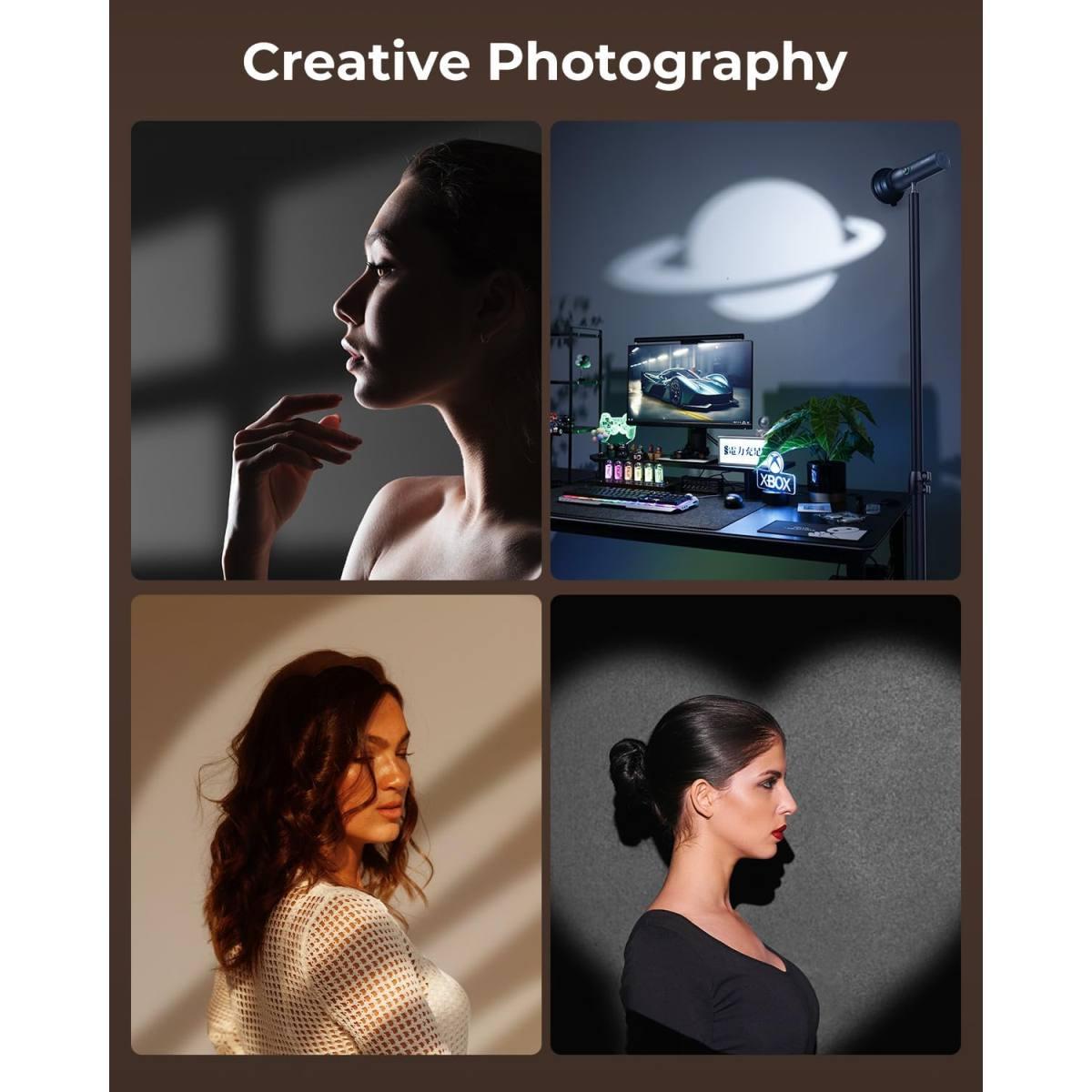 Illuminatore SMALLRIG Torcia Fotografica a LED RGB, 7500mAh, RF10C - 4634