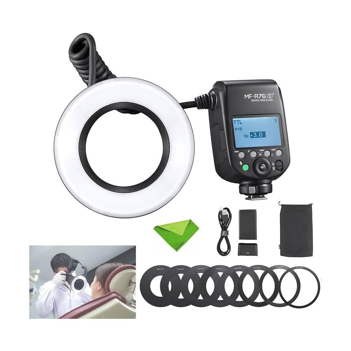 Godox mf-r76s + macro ring flash for sony (dental flash)