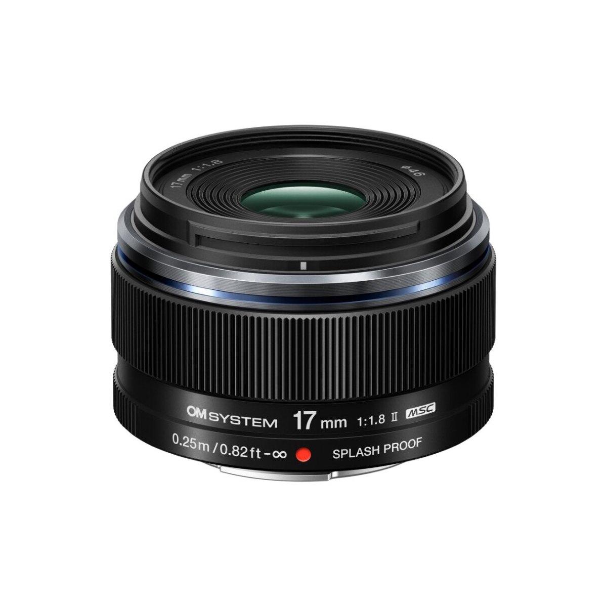 OM SYSTEM M.Zuiko Digital ED 17mm F1.8 II / EW-M1718-2 black.. Garanzia Polyphoto Italia