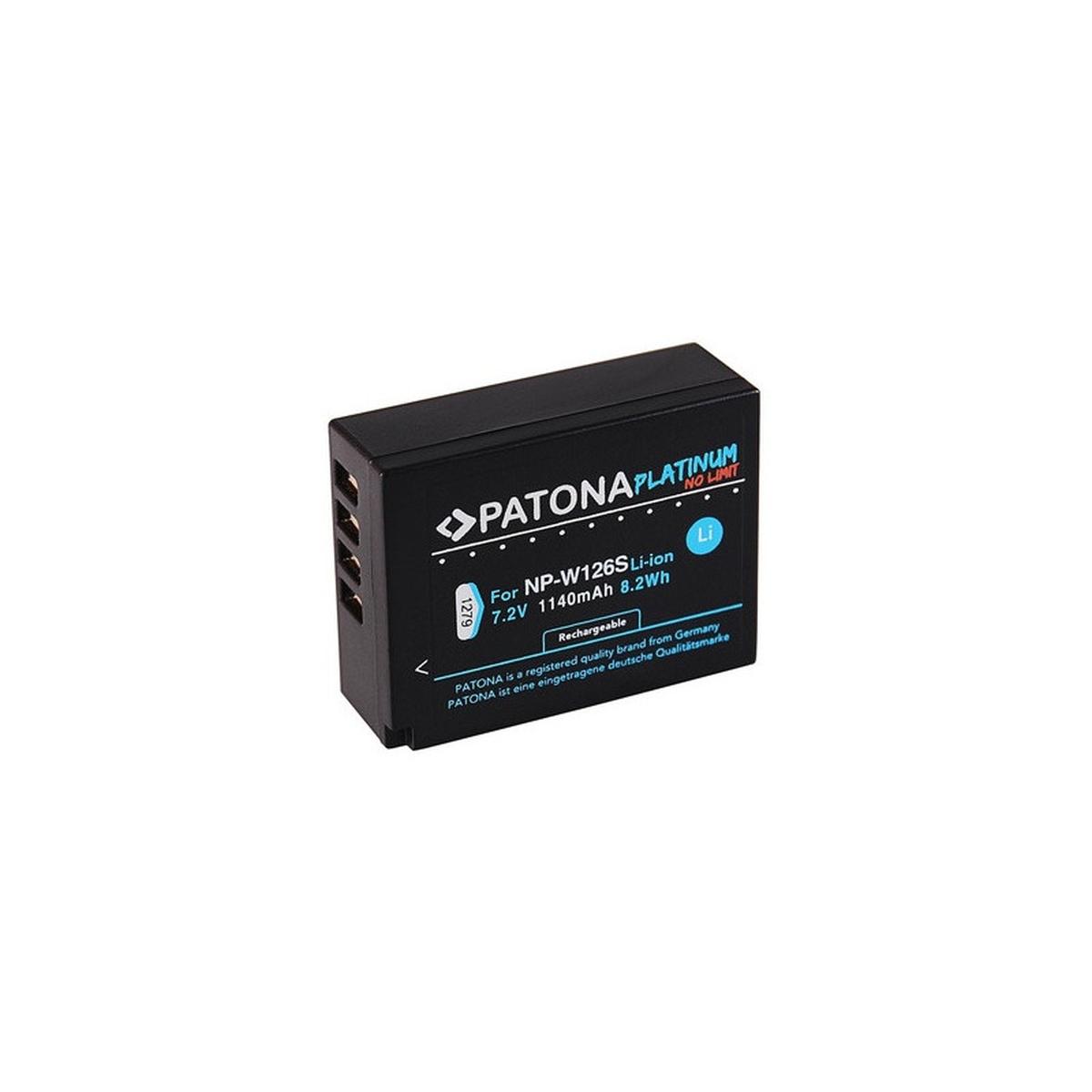 Patona platinum battery fuji np-w126s hs33 exr fujifilm fuji finepix -pro 1 hs30 exr fuji x-t3, vpb-xt3