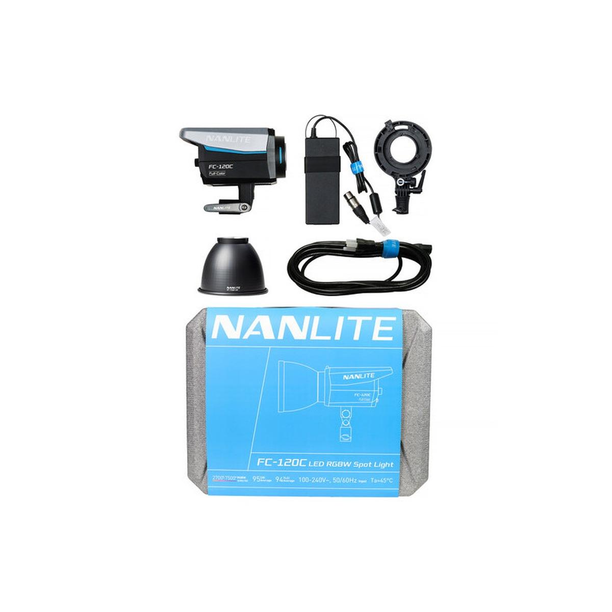 Illuminatore NANLITE FC-120C LED RGBW SPOT LIGHT