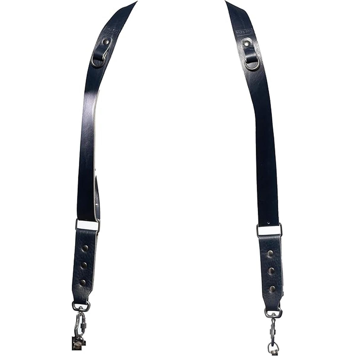 Tracolla NICE ONE Power Doppia in pelle- Blu