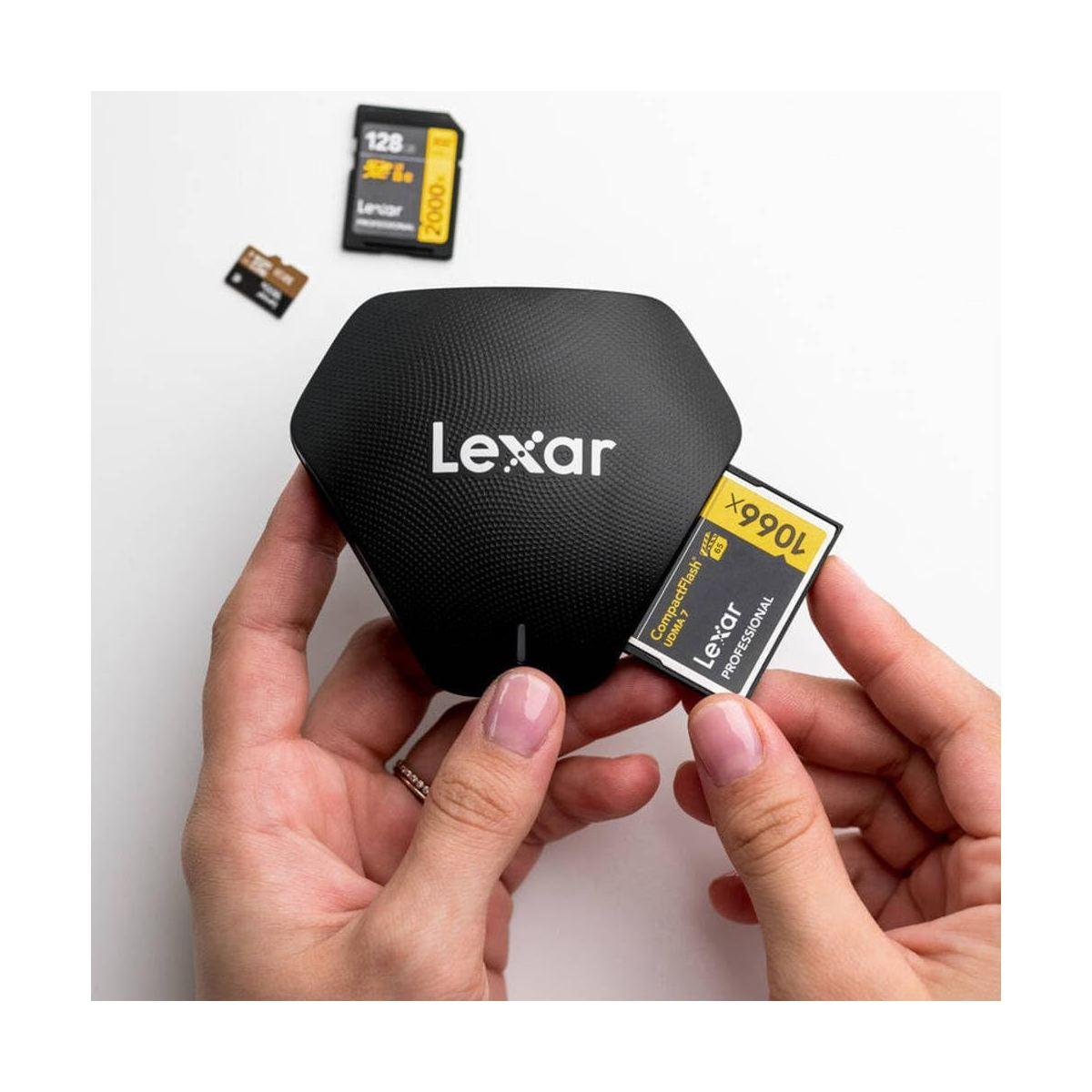 Lettore di card lexar rw500 reader 3-in-1 usb type 3.1-c
