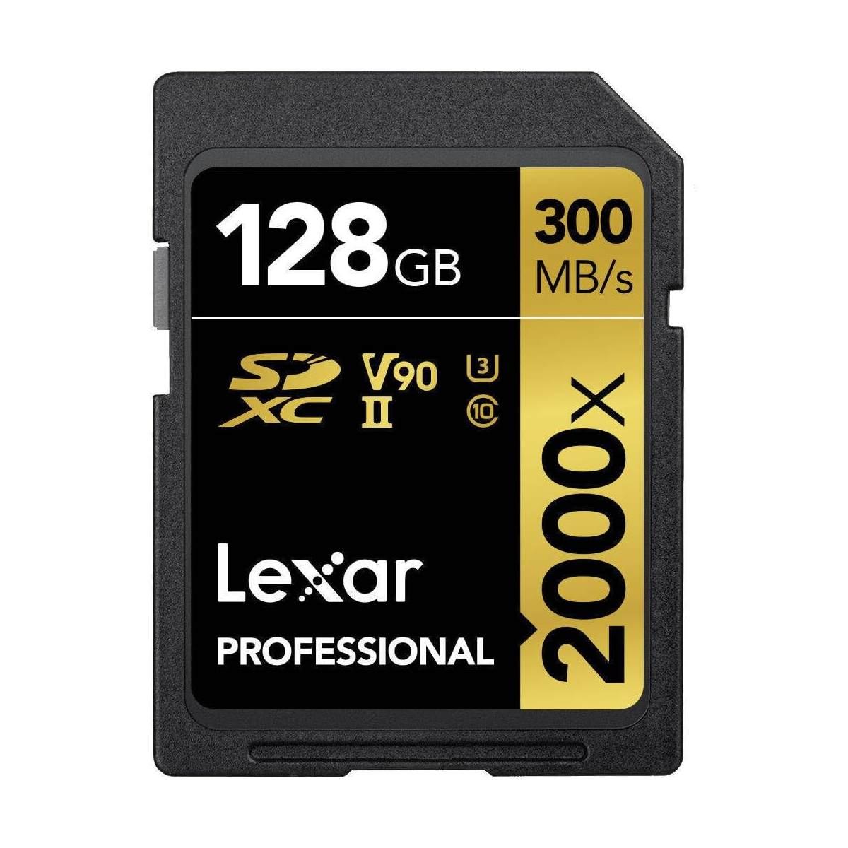 Card lexar sdxc 128gb pro 2000x sdhc uhs-ii