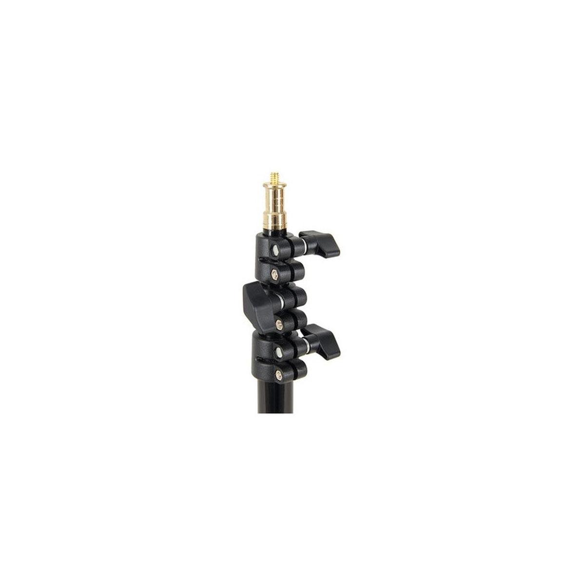 Stativo godox 240f light stand alu (diam 25,7-22,4-19-16 gambe 19, max h 240cm, chiuso 68cm, peso 1,3kg, carico 2kg)