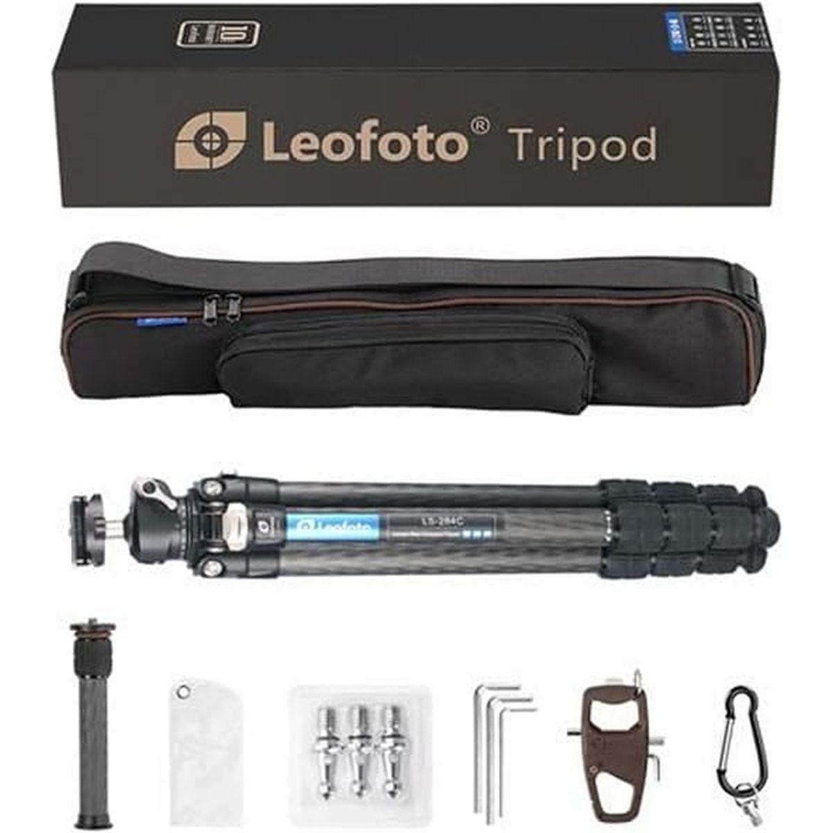 Leofoto Treppiedi in Carbonio LS-284C PRO+LH-30PCL+BORSA- Garanzia 10 Anni