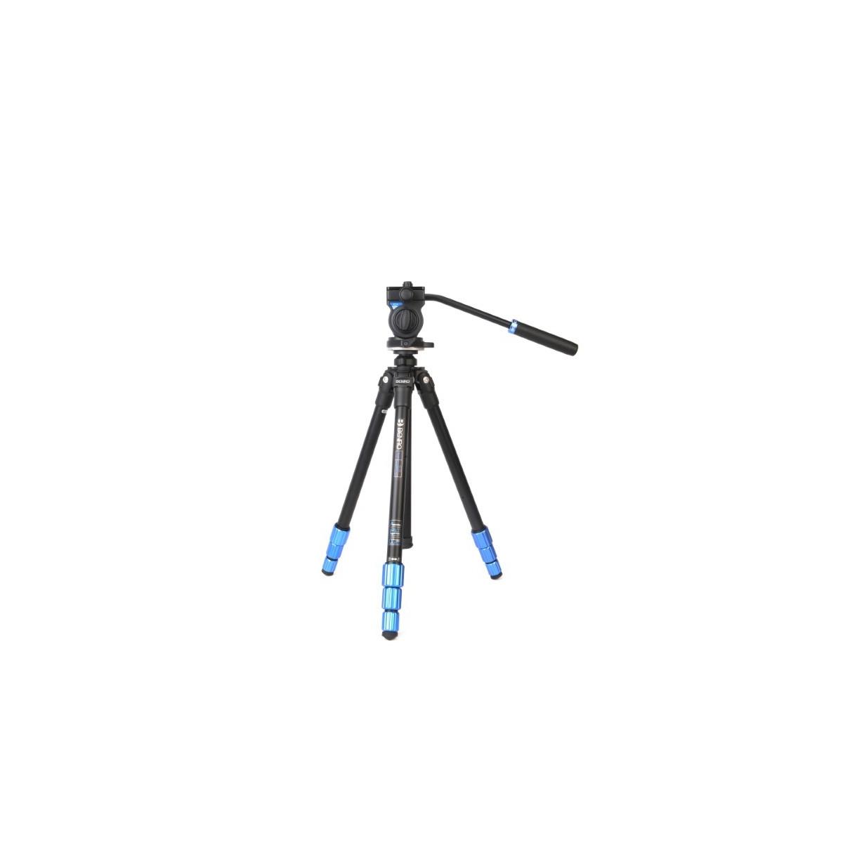 Treppiede benro a-08 slim video kit + s2csh con borsa