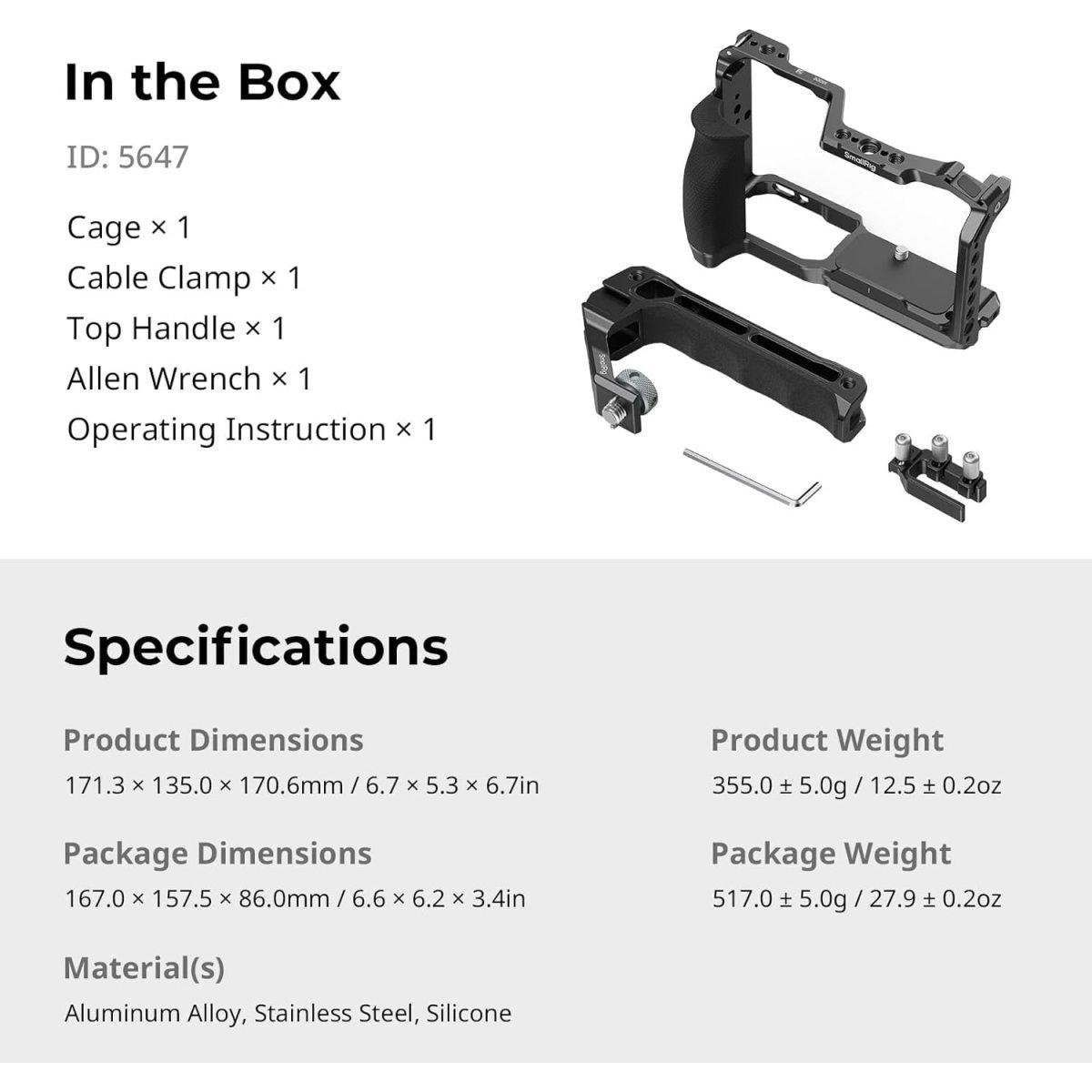 Cage smallrig per nikon zr kit 5467