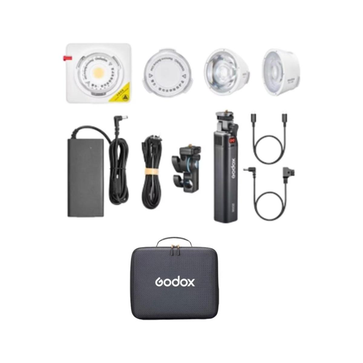 Illuminatore Godox Portable LED Video Light ML100R Kit 3 (con maniglia battery grip)