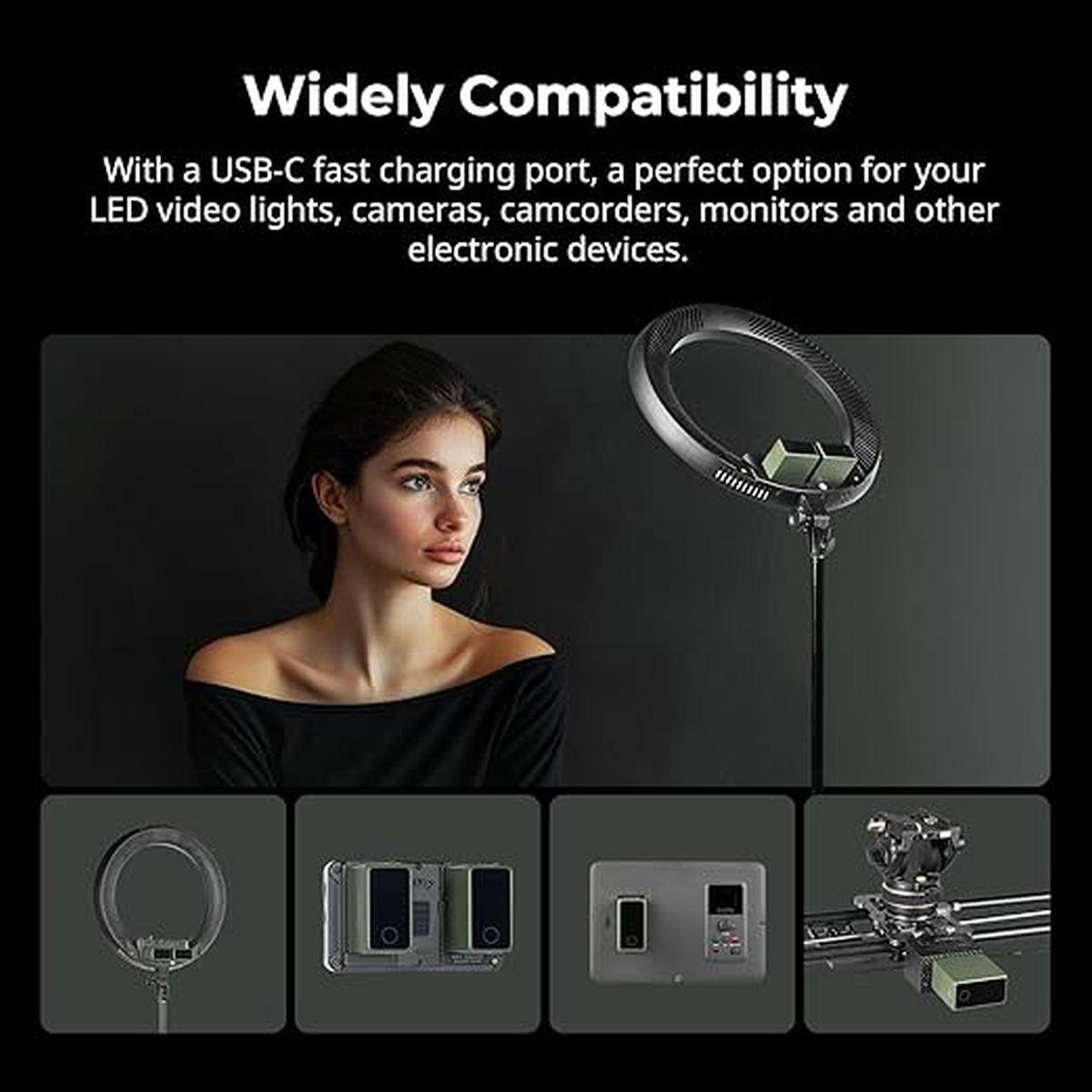 SmallRig 4577 batteria ricaricabile USB-C NP-F970 (Green)