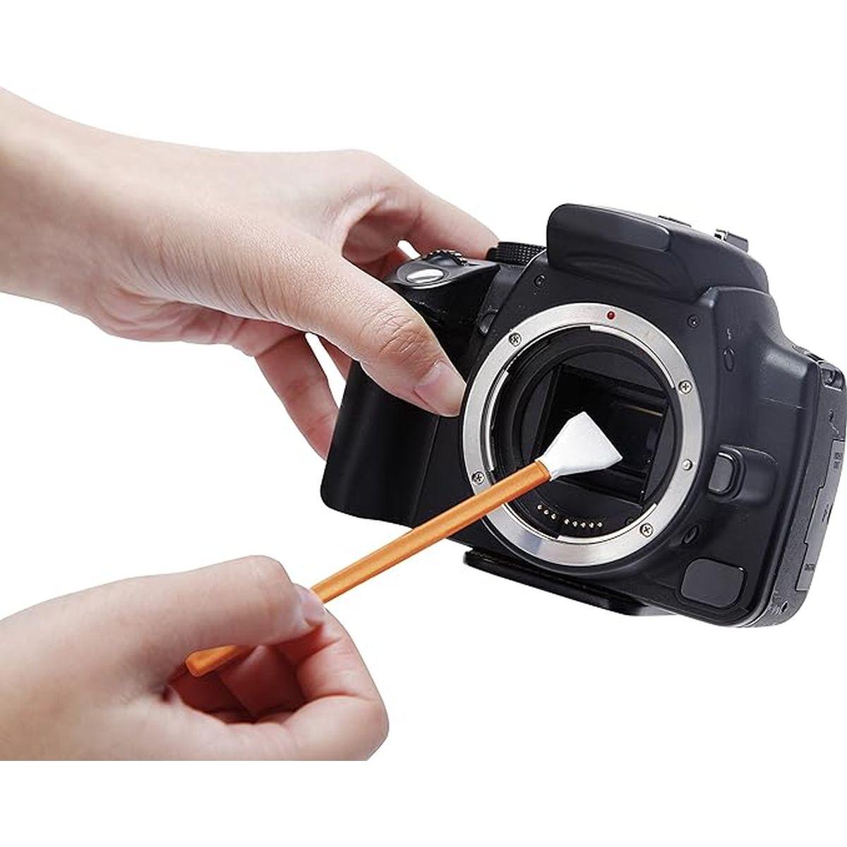 Rollei 27001 Set 12 pezzi per Pulizia Sensori per Fotocamere con Sensore APS-C, Arancione