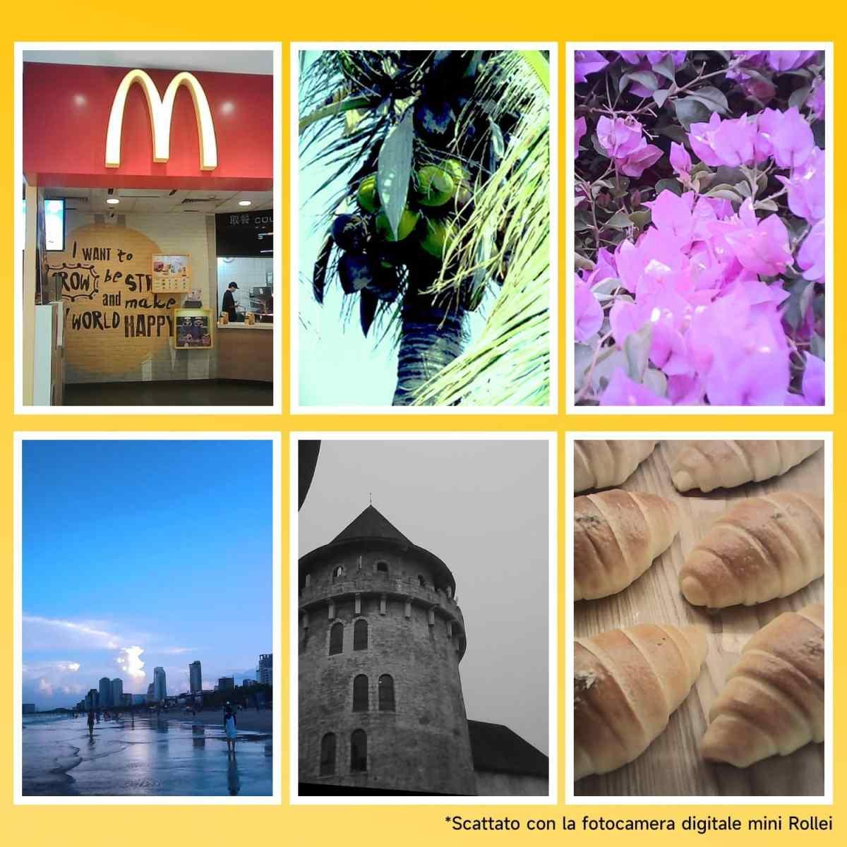 Rollei Mini Fotocamera-Videocamera Digitale Marrone, 1080P HD Piccola Macchina Fotografica Digitale Retrò con 0,96" Schermo a Colori 2MP Cámara Digital Compatta con Flash e Registr