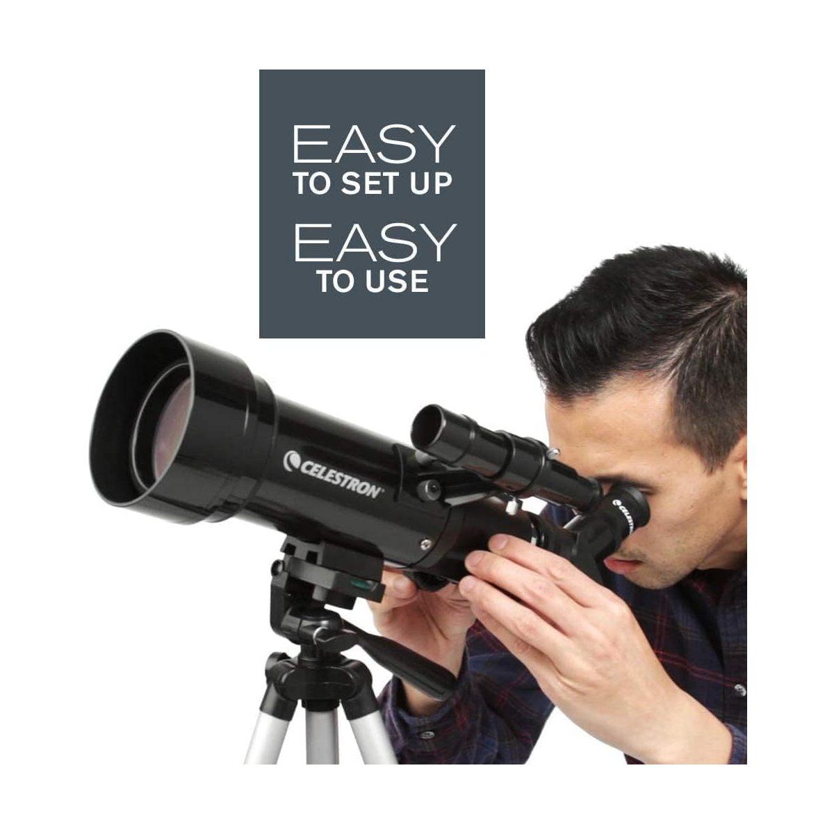 Telescopio Celestron Travel Scope COMPACT 70-con treppiedi e borsa - telescopio rifrattore portatile