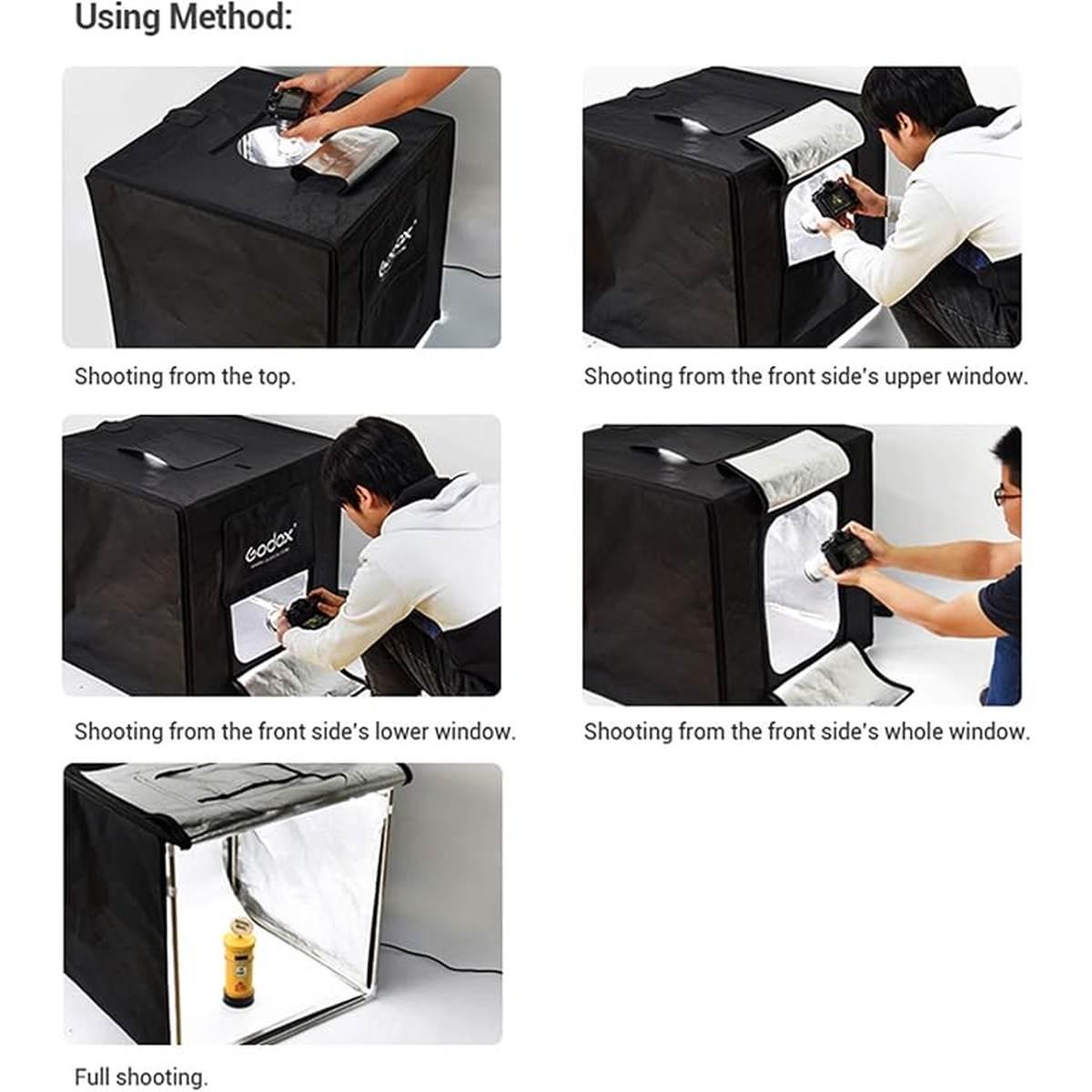 Gabbia GODOX LST80 MINI STUDIO BOX 80X80X80 CM con luci led