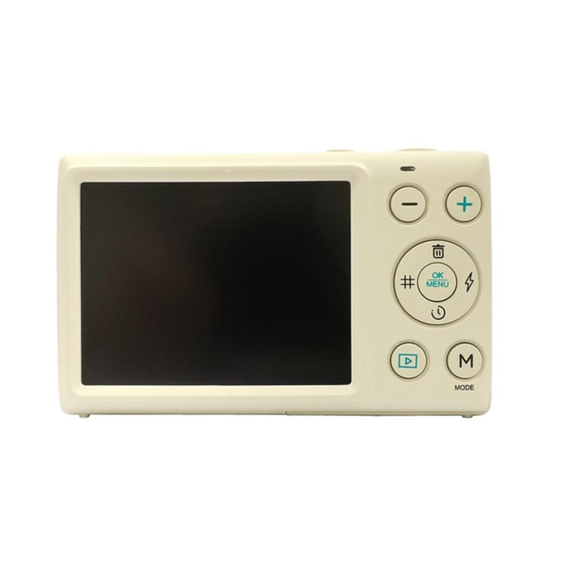 Yashica DigiMate Off White -  Fotocamera compatta 64 MP CMOS - Garanzia Italia