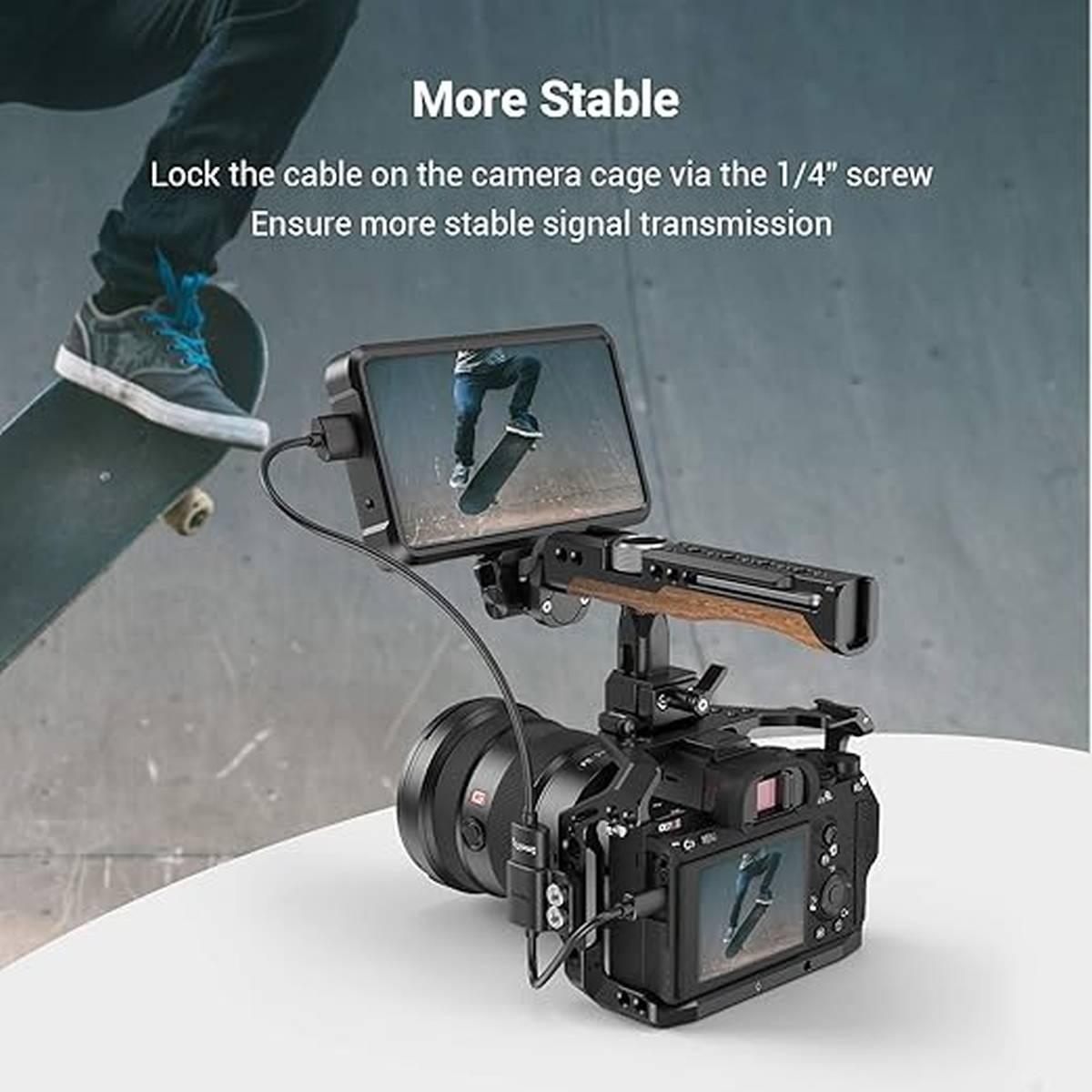 SmallRig Cavo adattatore Ultra Slim HDMI 4K (da D ad A) 3021