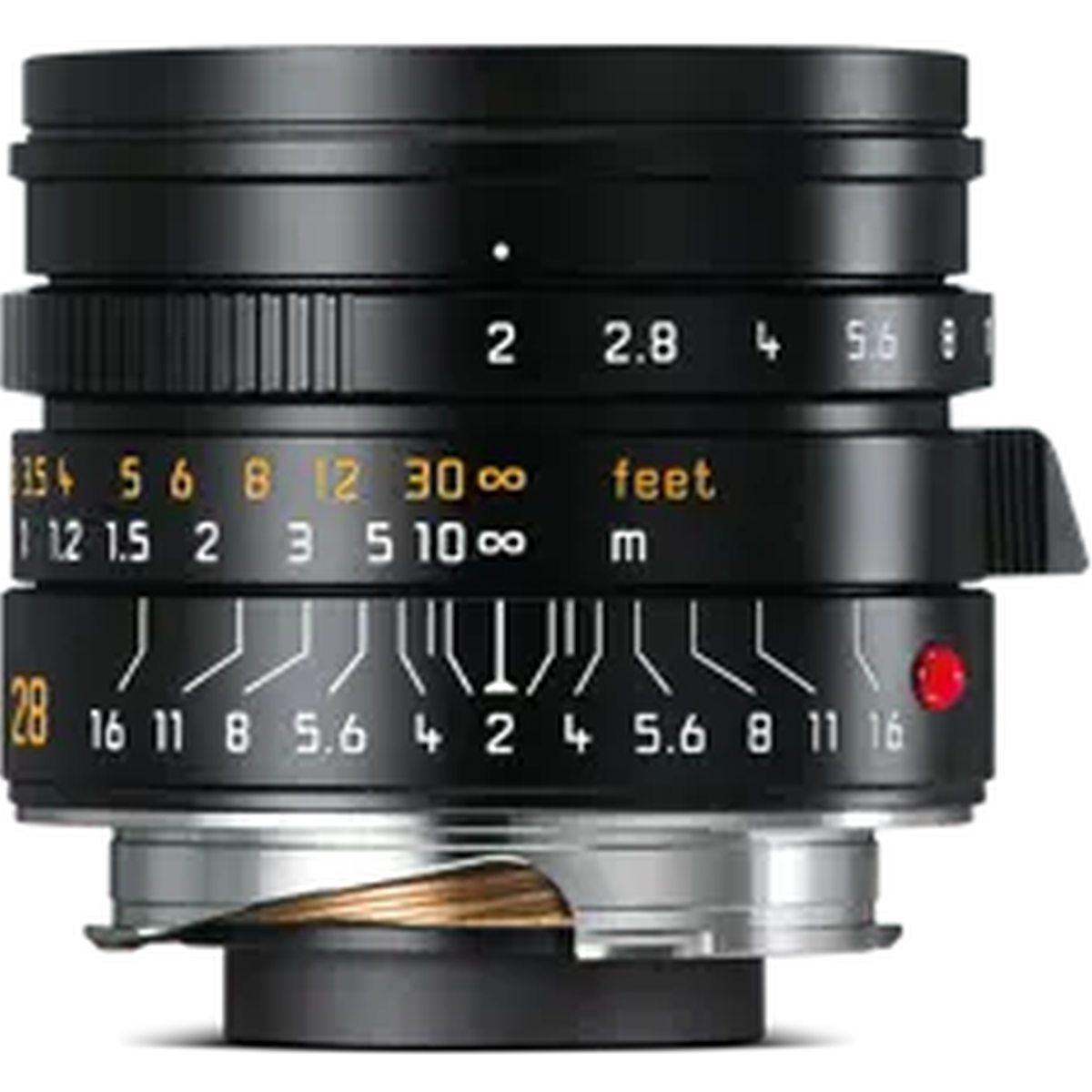 LEICA SUMMICRON-M 28 f/2 ASPH.,black anodized finish