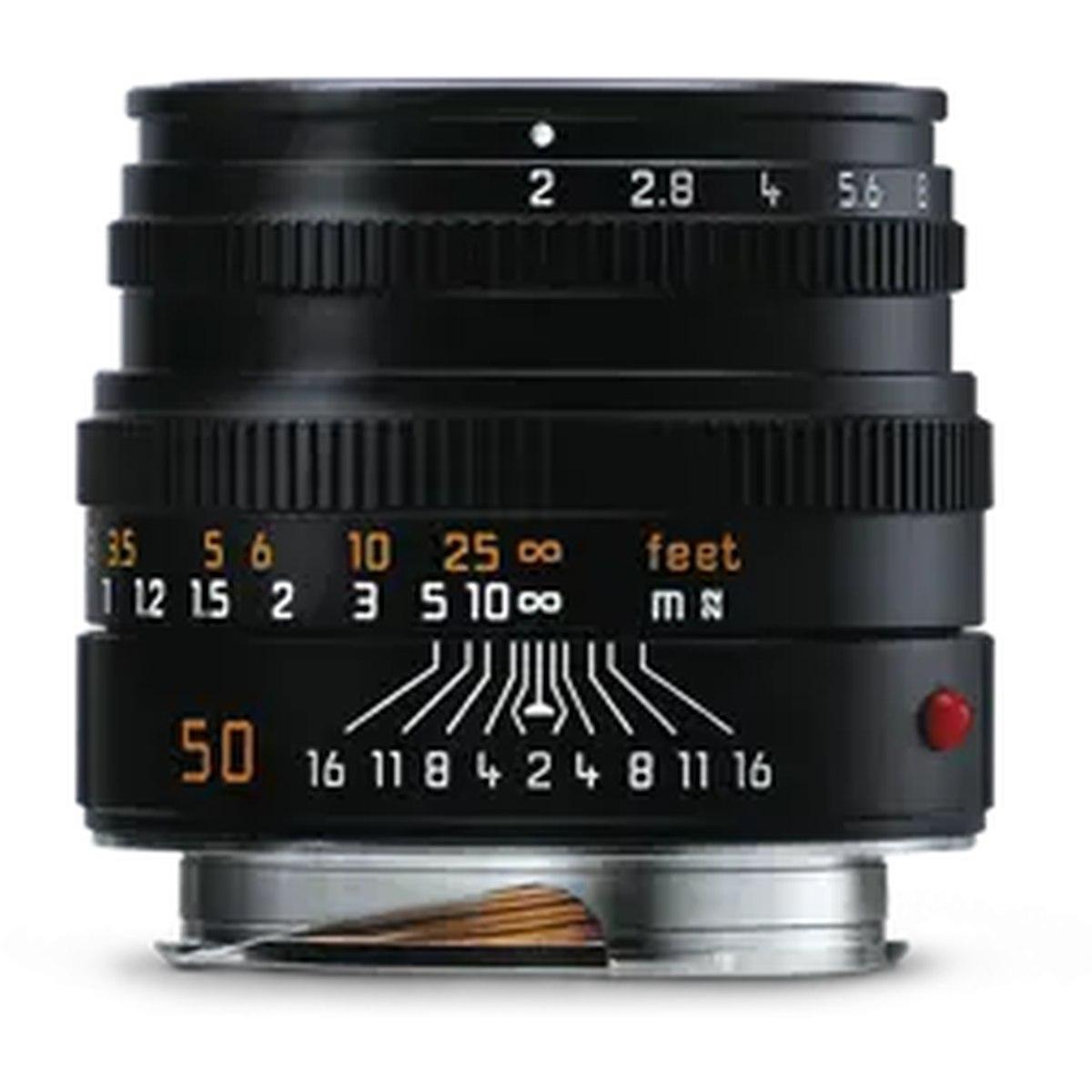 LEICA SUMMICRON-M 50 f/2, black anodized finish