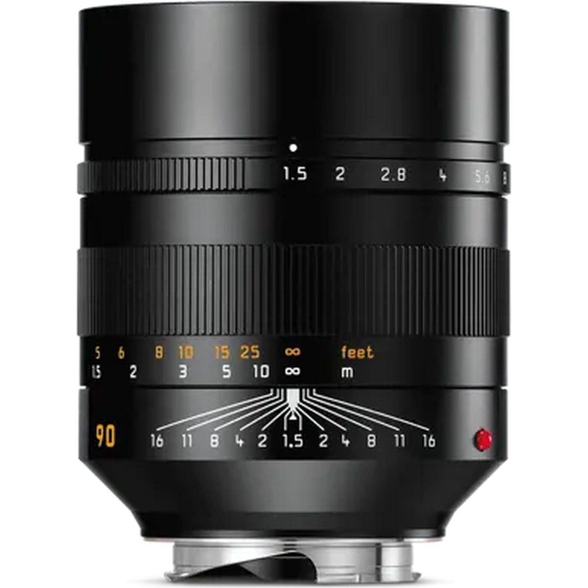 LEICA SUMMILUX-M 90 f/1.5 ASPH., black anodized finish