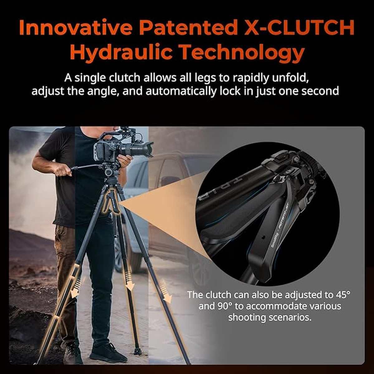 Treppiede SmallRig x Potato Jet Tribex Hydraulic Carbon Fiber Tripod Kit 4259