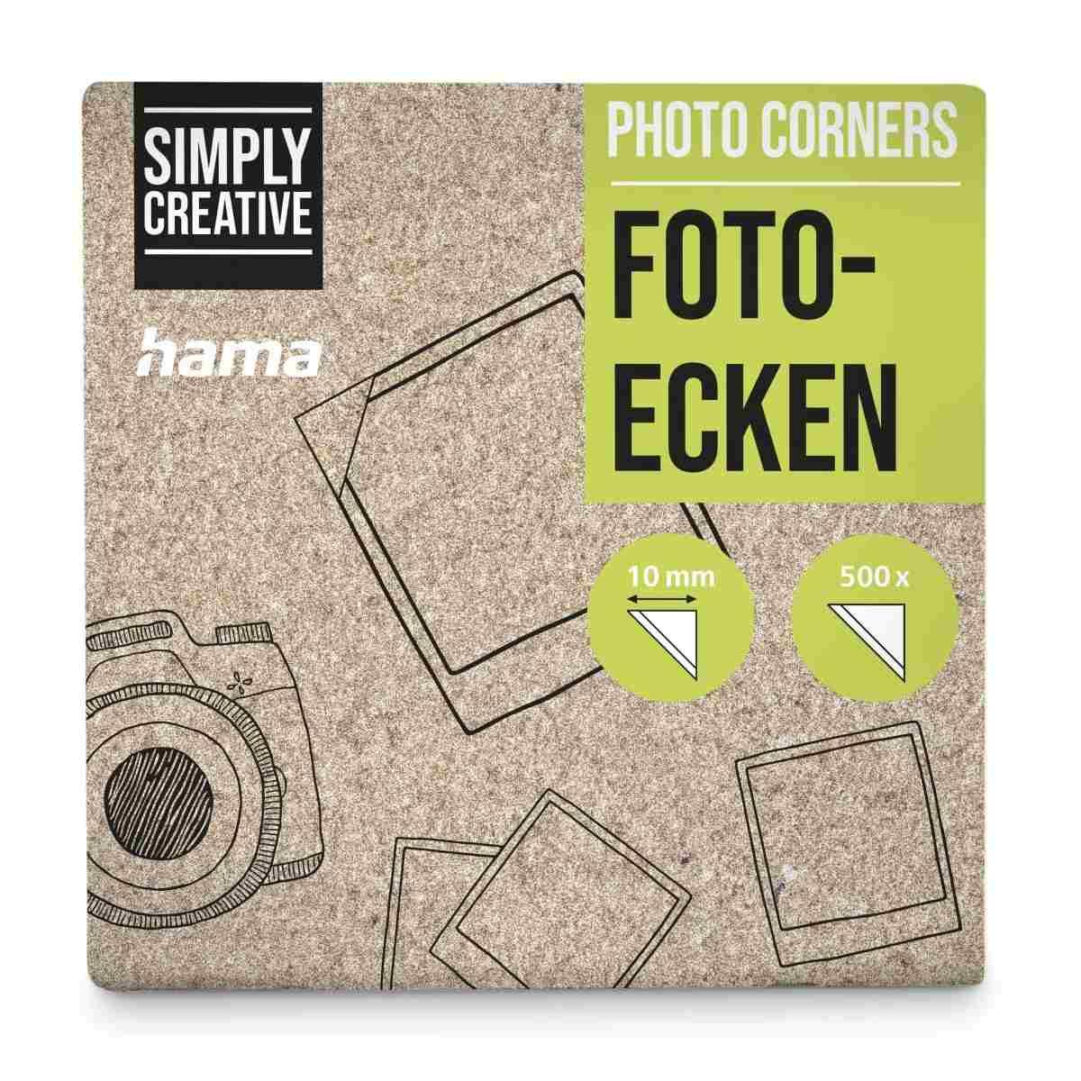 Biadesivo Angolini hama per foto 500 pz