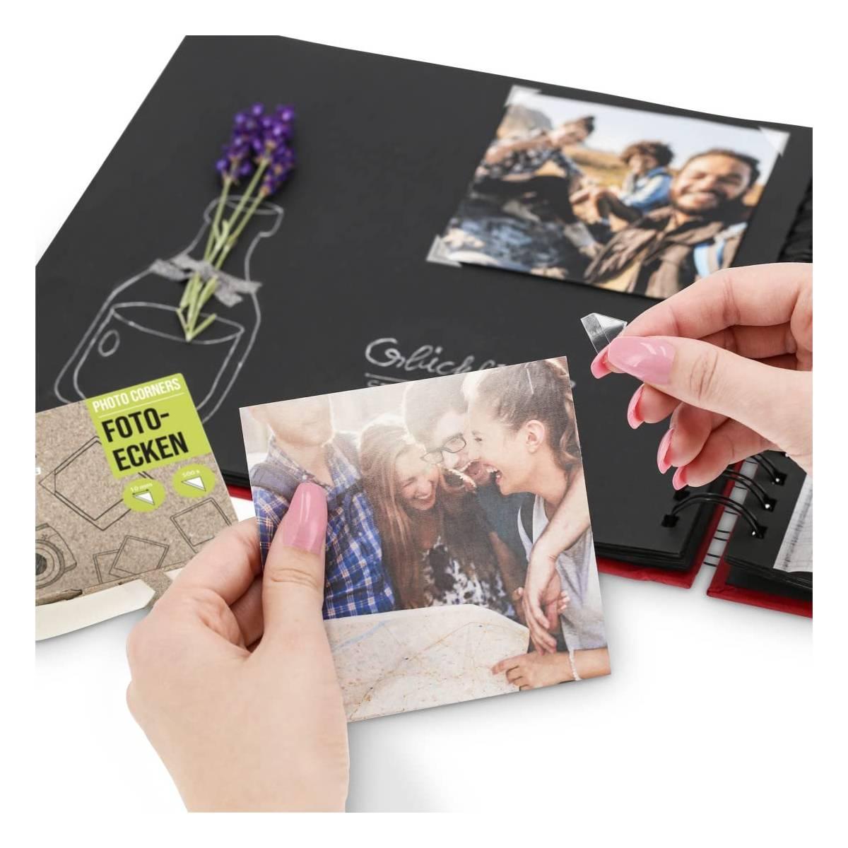 Biadesivo Angolini hama per foto 500 pz