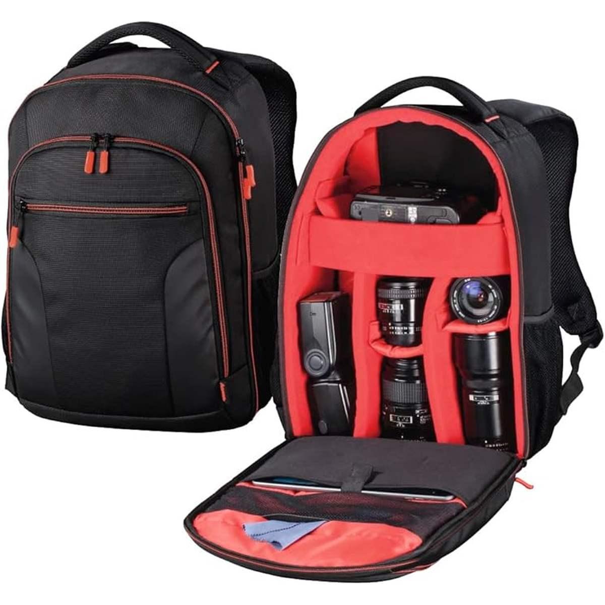 Zaino hama miami 190 nero/rosso art.139855