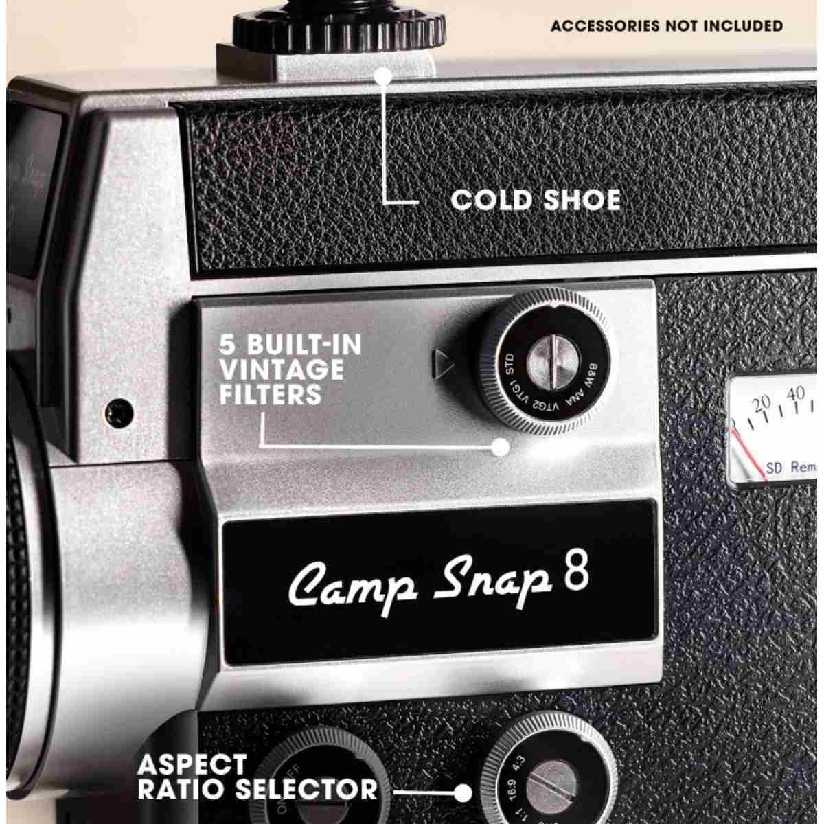 Camp Snap 8 Digital Super-8 Video Camera - Garanzia Italia