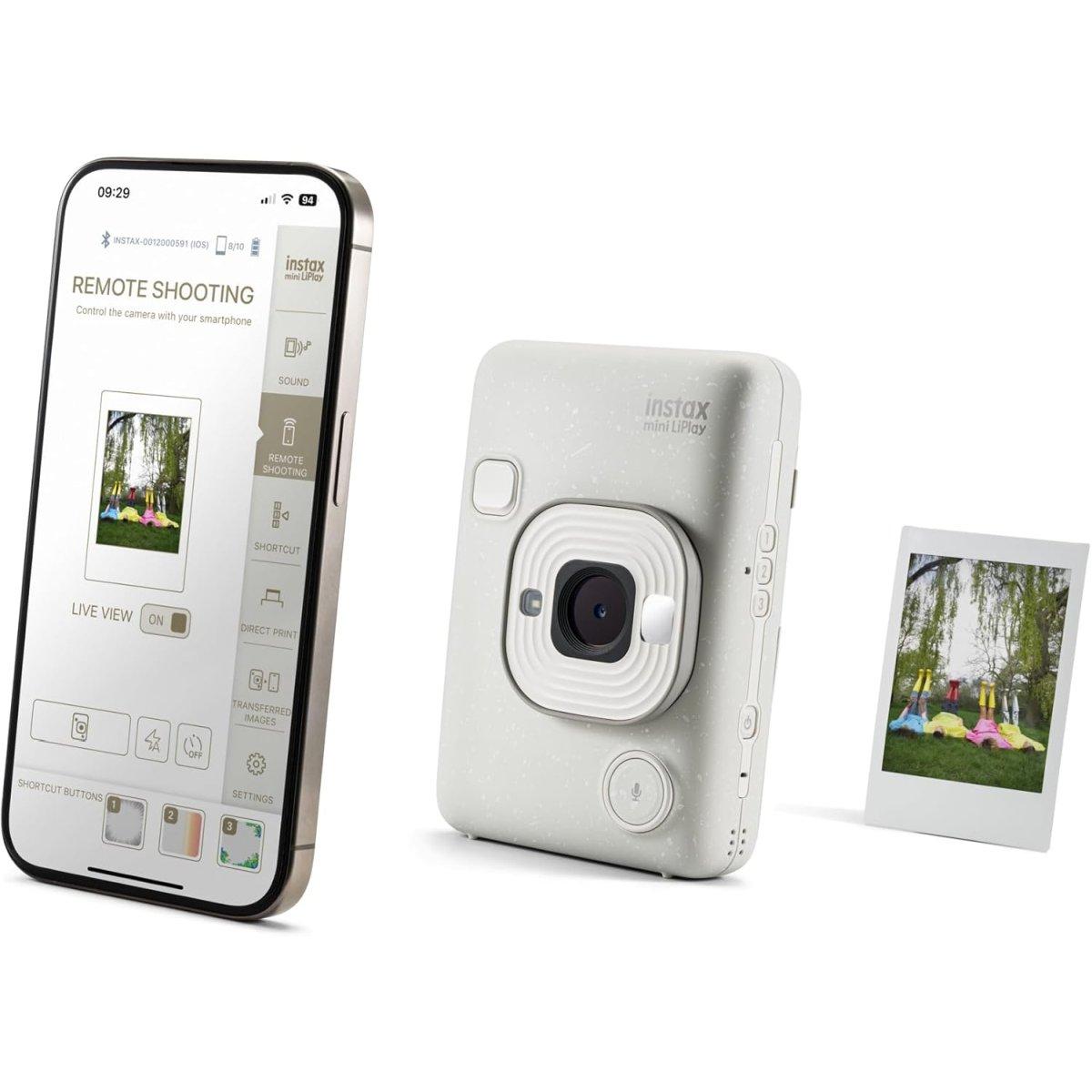 Fujifilm Instax Mini LiPlay Plus WhiteFotocamera Istantanea - Garanzia Fujifilm Italia 2 anni