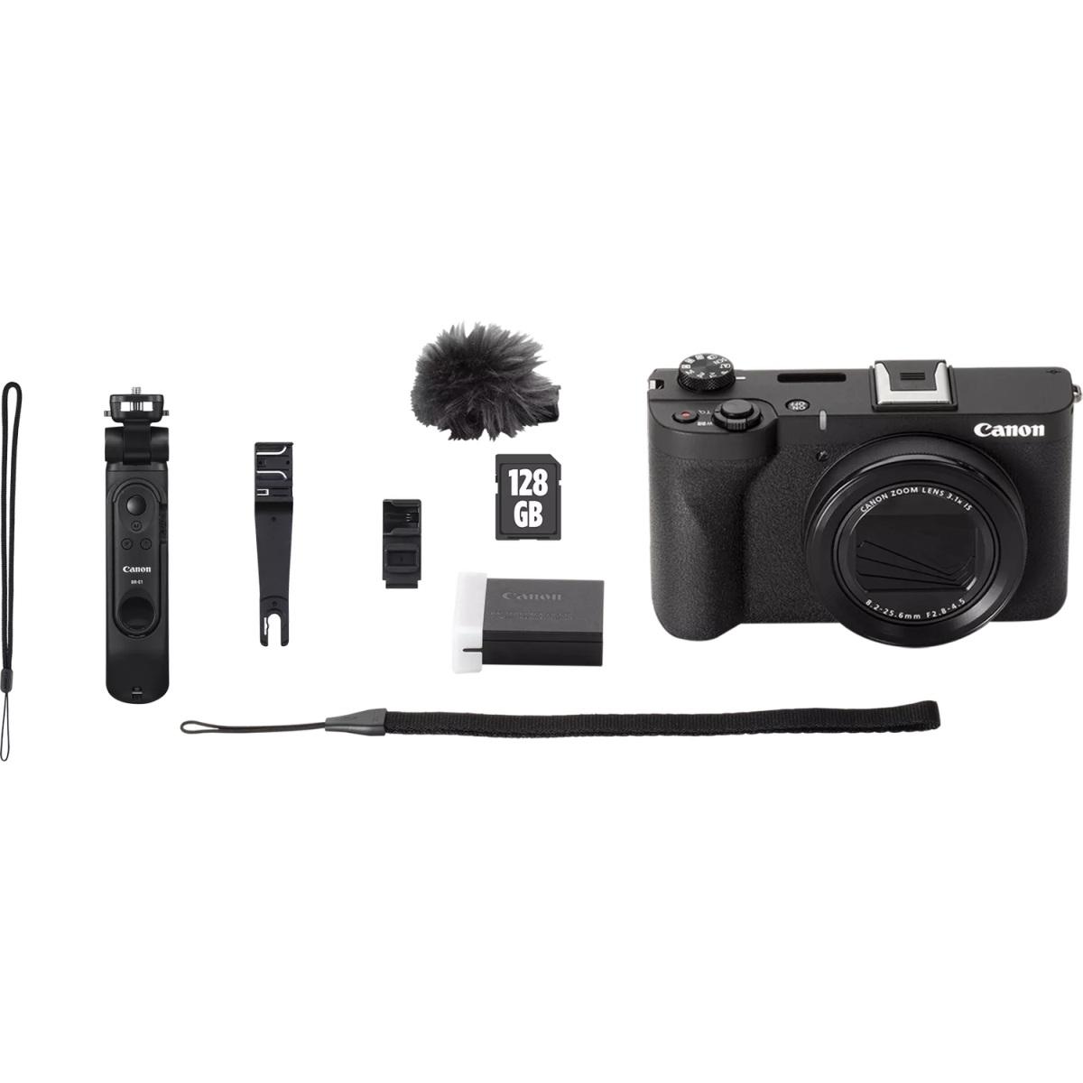 CANON PowerShot V1 PREMIUM VLOGGER KIT COMPRENDE: Powershot V1 + Tripod Grip HG-100TBR + SDXC 128GB