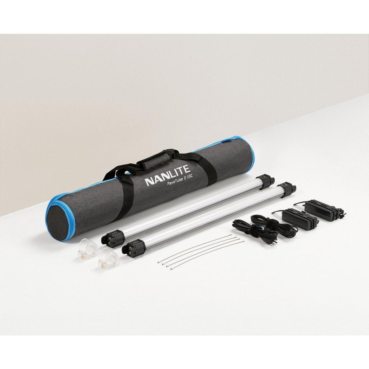 Nanlite pavotube ii 15c led rgbww color 30w 60 cm kit 2 pezzi