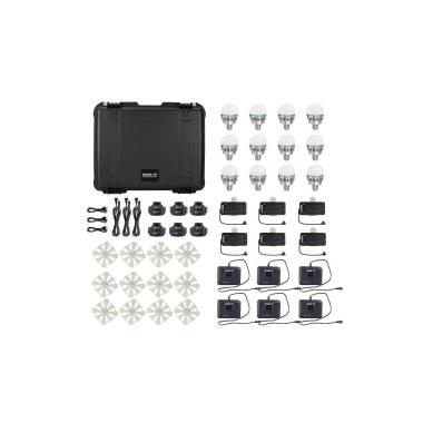 Nanlite pavobulb 10c rgbww kit 12 pezzi + accessori